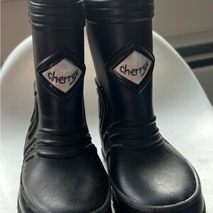 Black Kids Rain & Snow Boots